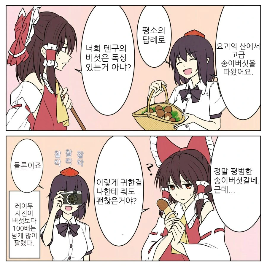 스압, 동방) 1장짜리 개그 만화 모음.mangafeat.綾乃 - 이미지 63