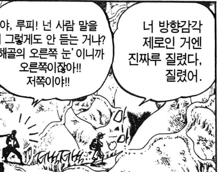 원피스)루피가 모지리 컨셉 깨질때