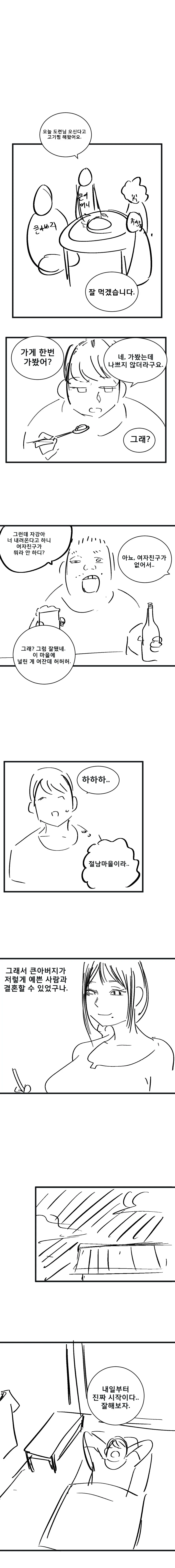 여자뿐인 마을에서 구멍가게운영하는 만화 - 이미지 8