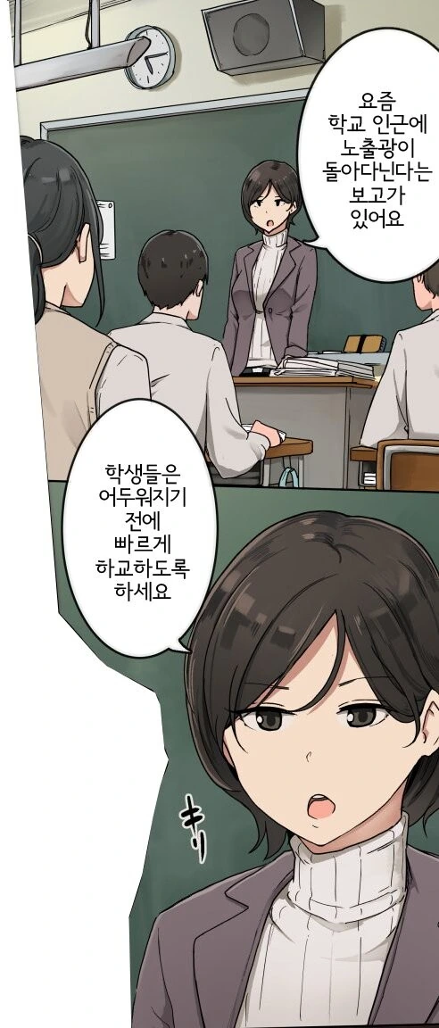 ㄴㅊ광 변태가 학생들 앞에 나타나는 만화.manhwa