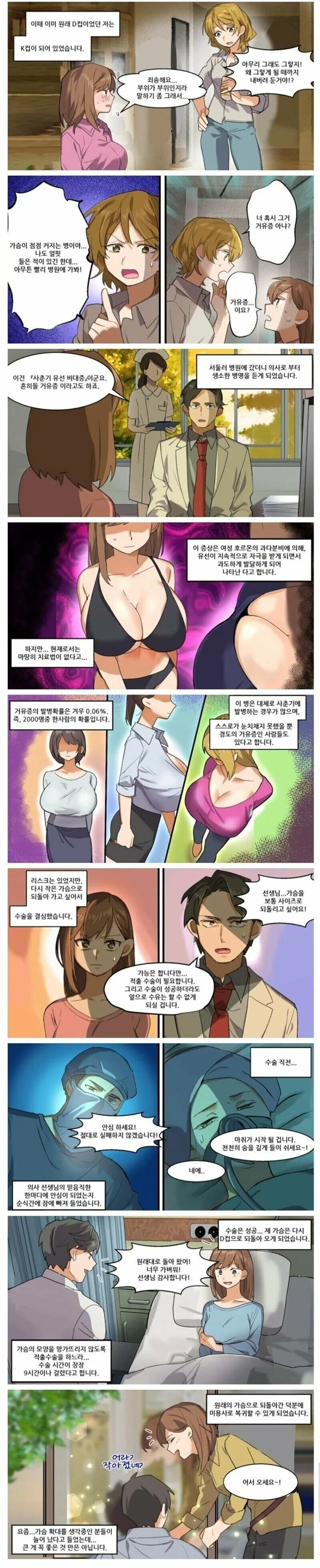 D컵에서 K컵이 되는 만화.manhwa - 이미지 2