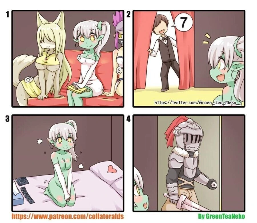 고블린 아가씨가 끝내주는 손님을 만나는 만화