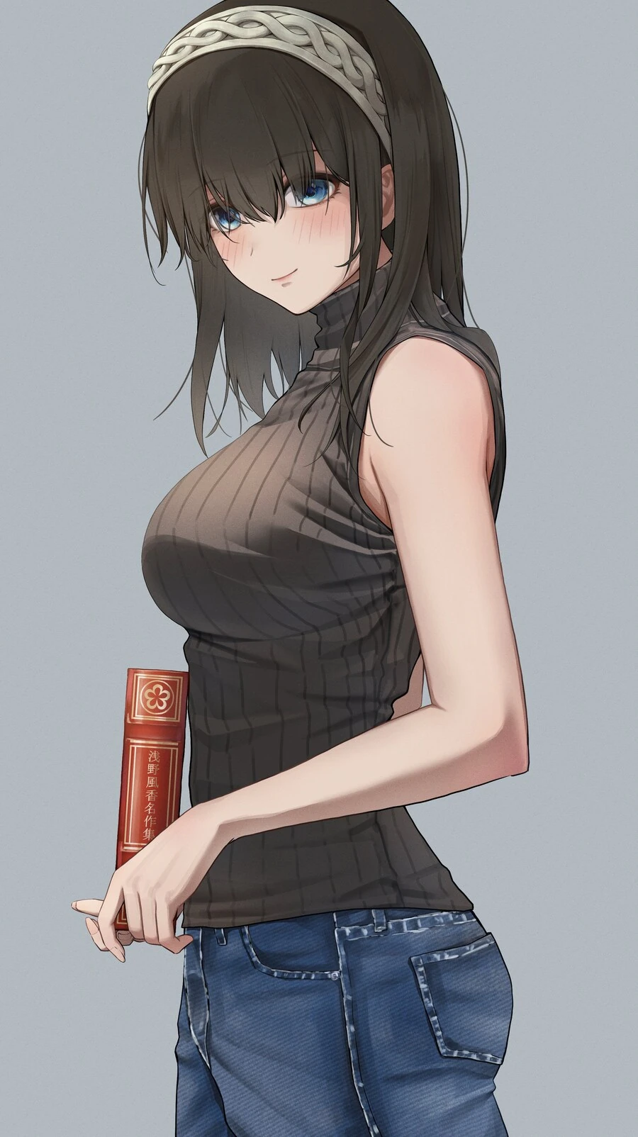 @) 민소매 입은 후미카.jpg