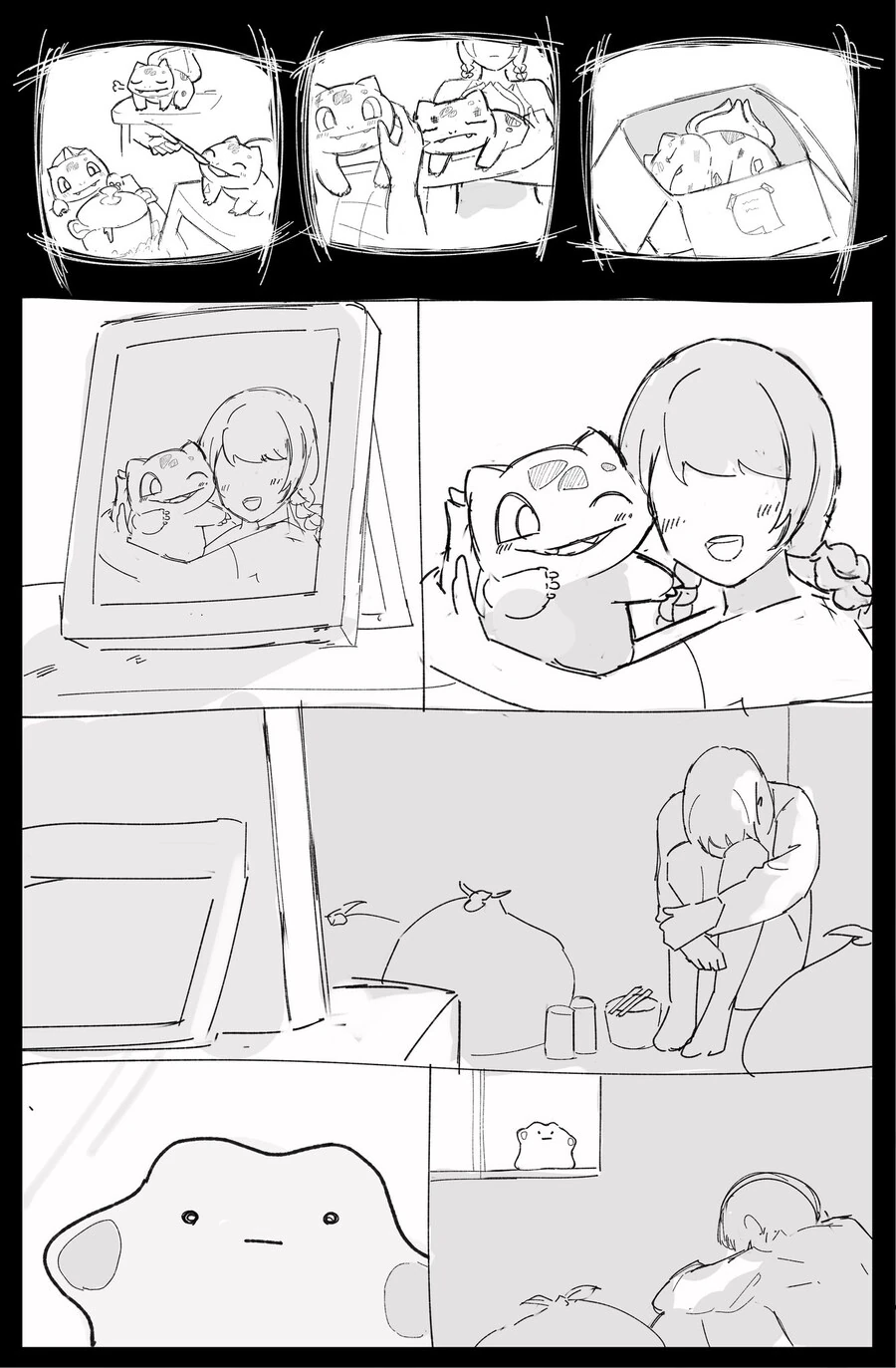 죽은 애완동물이 살아 돌아오는 망가. manga