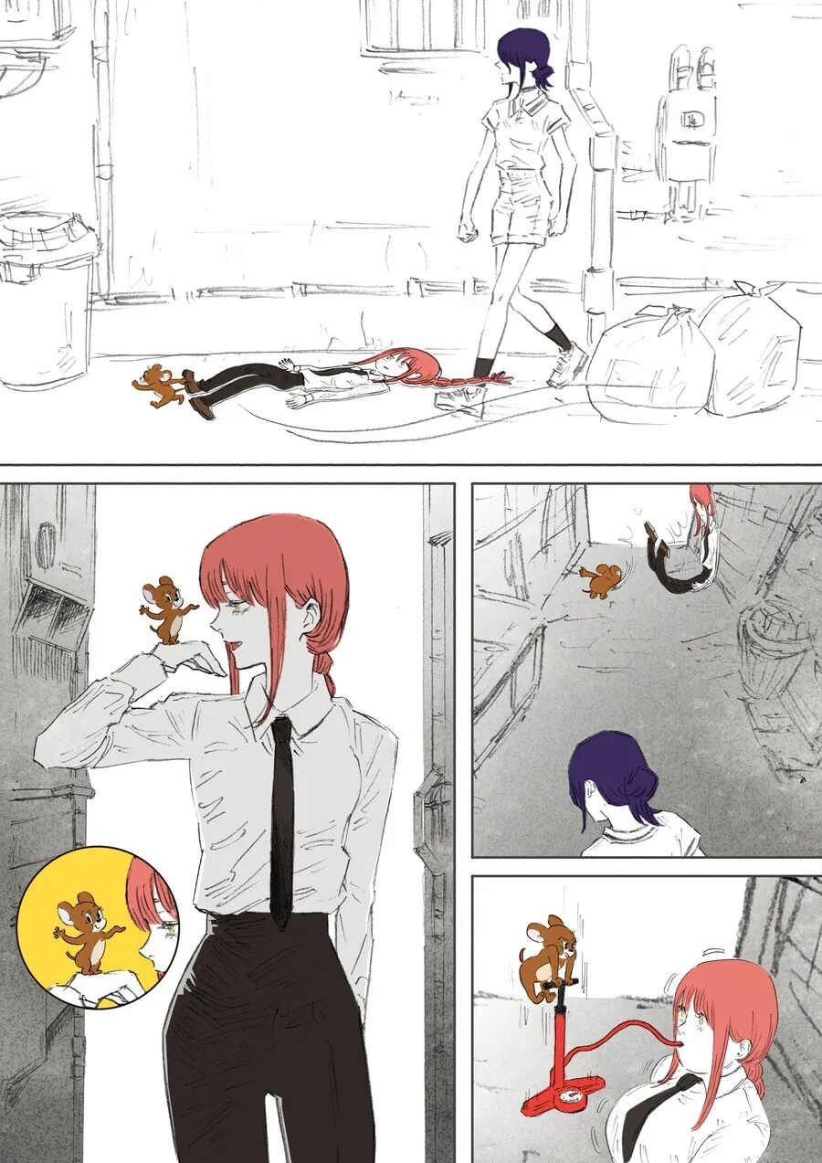[체인소맨] 레제를 막아서는 마키마
