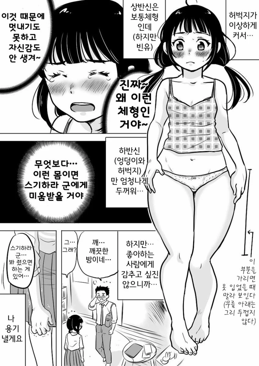 허벅지가 두꺼운 여고생.manhwa - 이미지 2