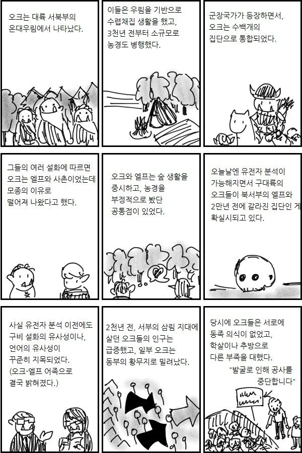 본격 오크의 역사.manwha