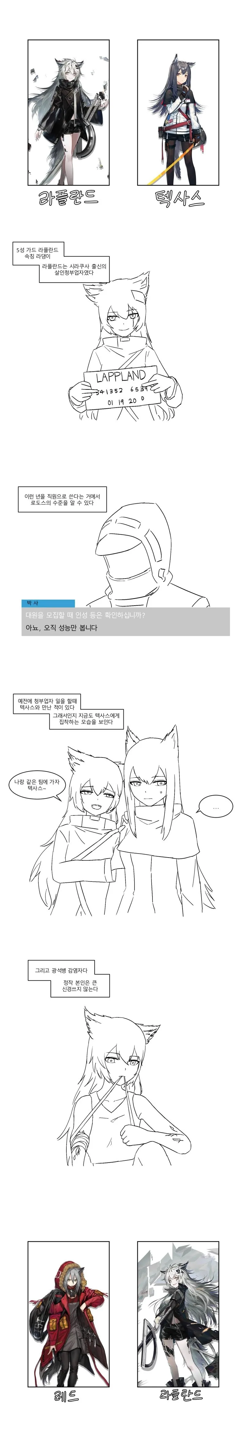 명일방주) 로도스 캐릭터 설정.manga