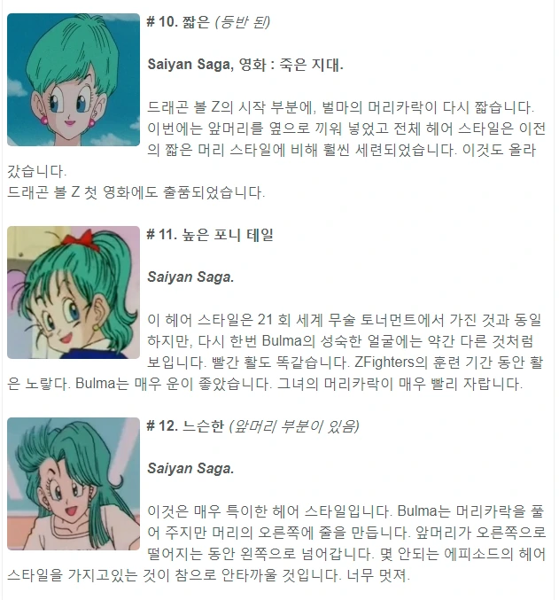 부르마 역대 헤어스타일.manga - 이미지 5