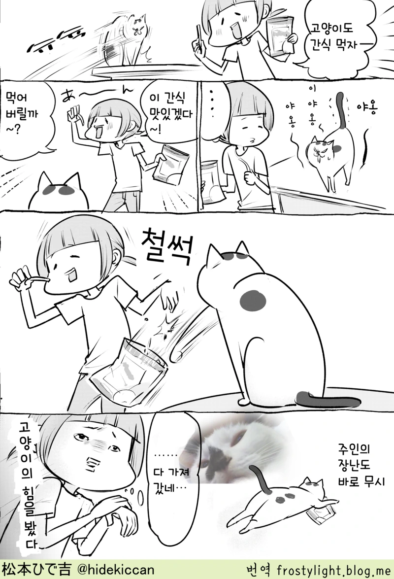 개와 고양이의 충성심 비교.manwha - 이미지 2