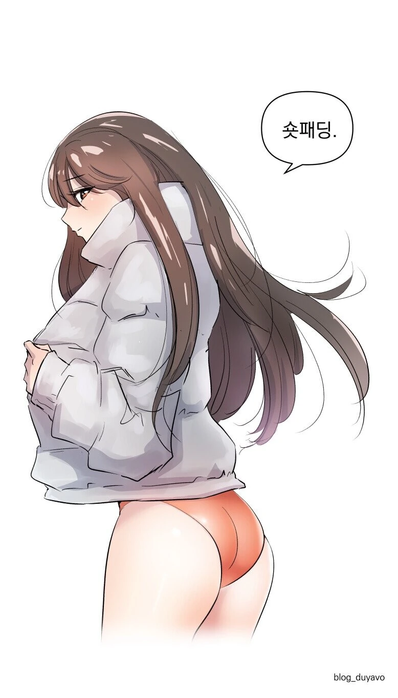 롱패딩 숏패딩 고르는 만화 - 이미지 3