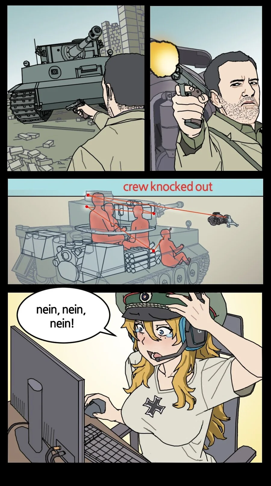 권총 하나로 호랑이 사냥하는 방법.Comic