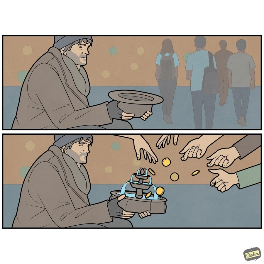 "한푼만 주십쇼".manga