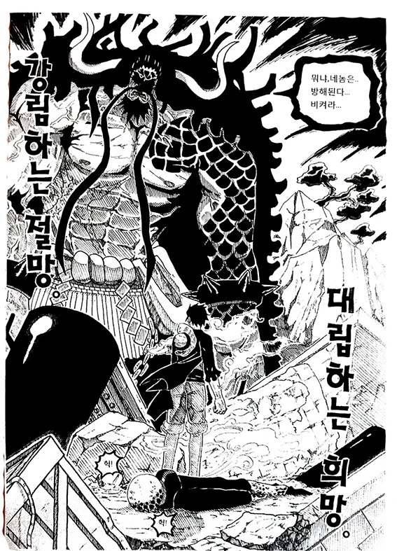 원피스) 카이도vs루피 최종결전manhwa