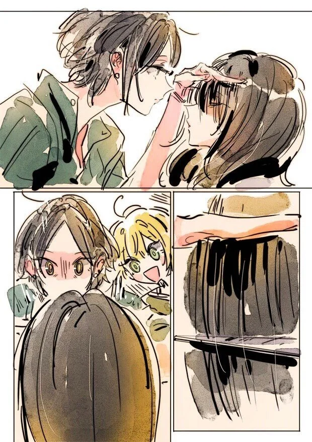[@] 앞머리 다듬는 후미카.manhwa - 이미지 2