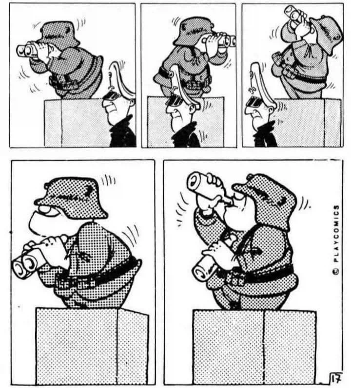 보초 설 때, 대놓고 술 마시는 방법.Comic