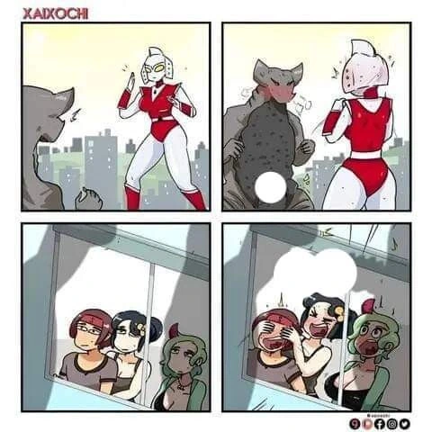 울트라맨이 괴수랑 싸우는 만화