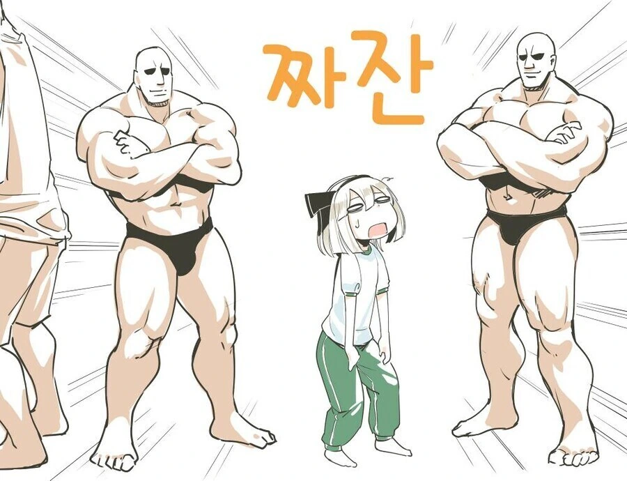 건장한 남성들과 격렬하게 하는 여자 만화.manhwa - 이미지 3