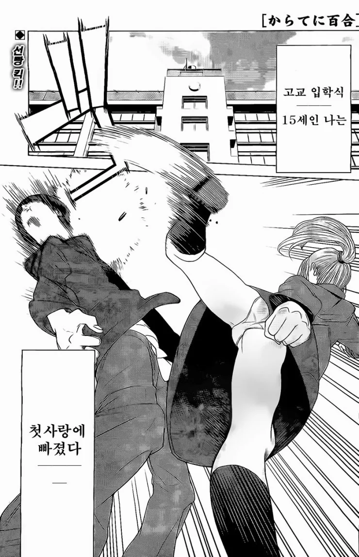 여자아이가 가라데하는 만화
