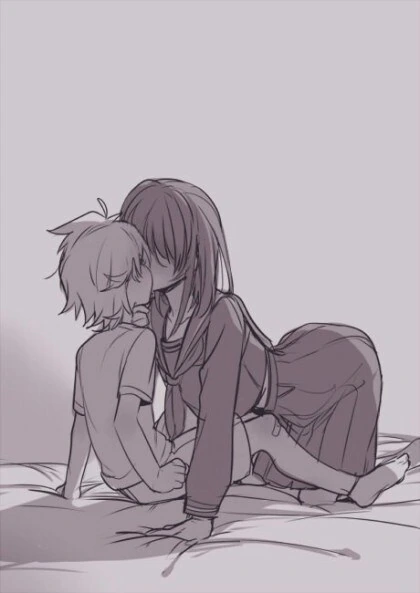 나잇값 못 하고 초등학생 남자에 괴롭히는 여고생 누나 만화.manhwa - 이미지 4