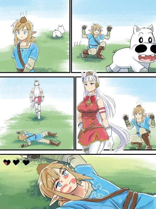 링크의 백마 사냥.Manga