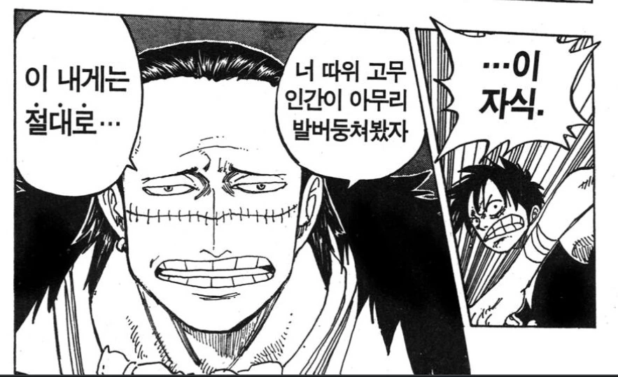 원피스)루피가 상당히 지능적임을 보여준 장면