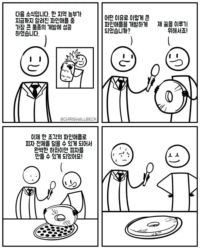 엄청난 크기의 파인애플의 개발에 성공한.manwha