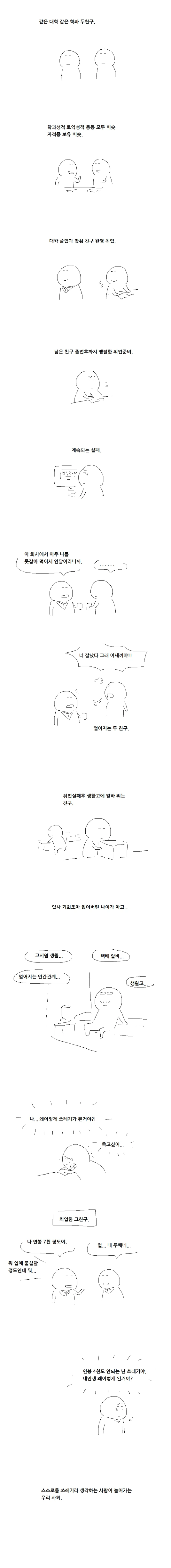 씁슬한 현실 만화.Manwha