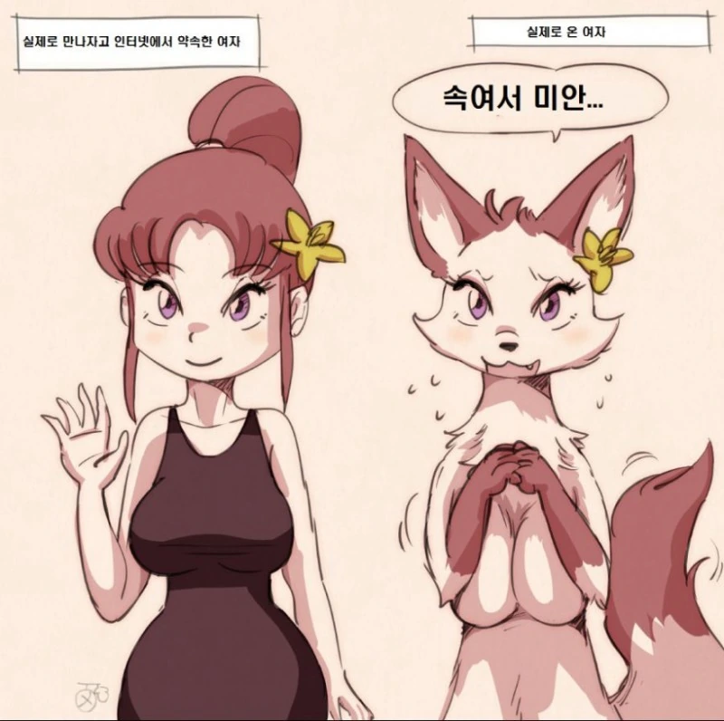 인터넷에서 만나서 실제로 만나기로 한 여자한테 속은 만화