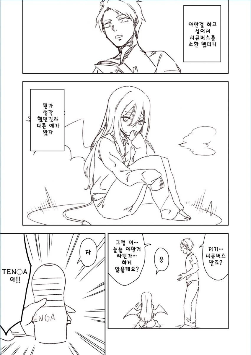 히키코모리 서큐버스를 소환한 만화