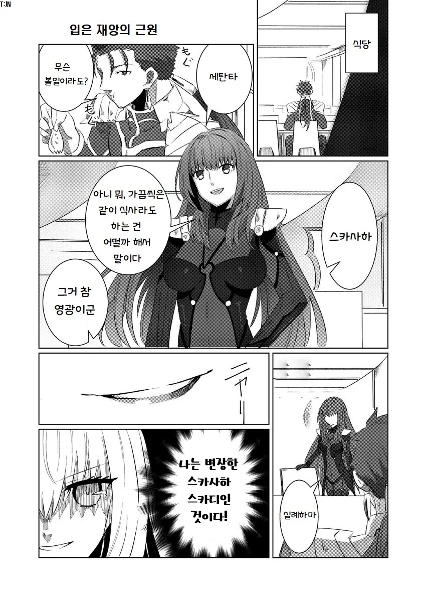 [fate]스카자하끼리 옷바꿔입은 만화