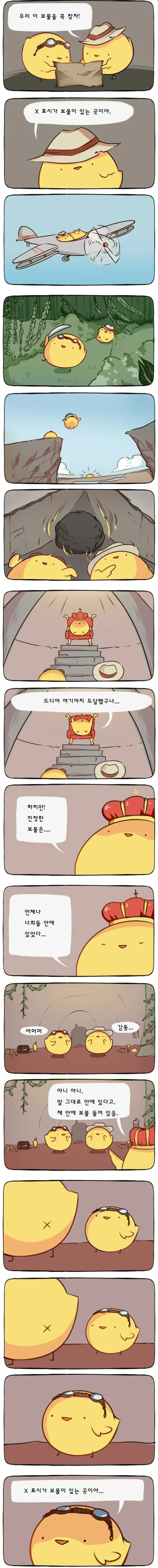 병아리가 보물 찾는 만화.manhwa