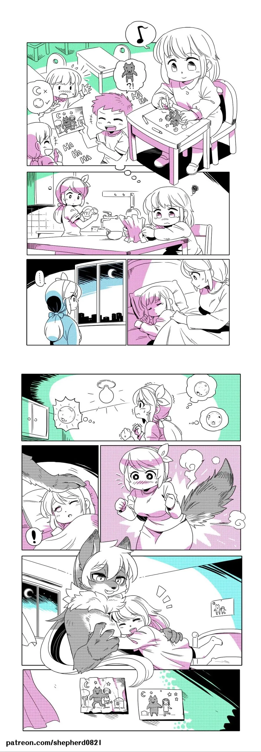 늑대인간 엄마 만화 - 이미지 2