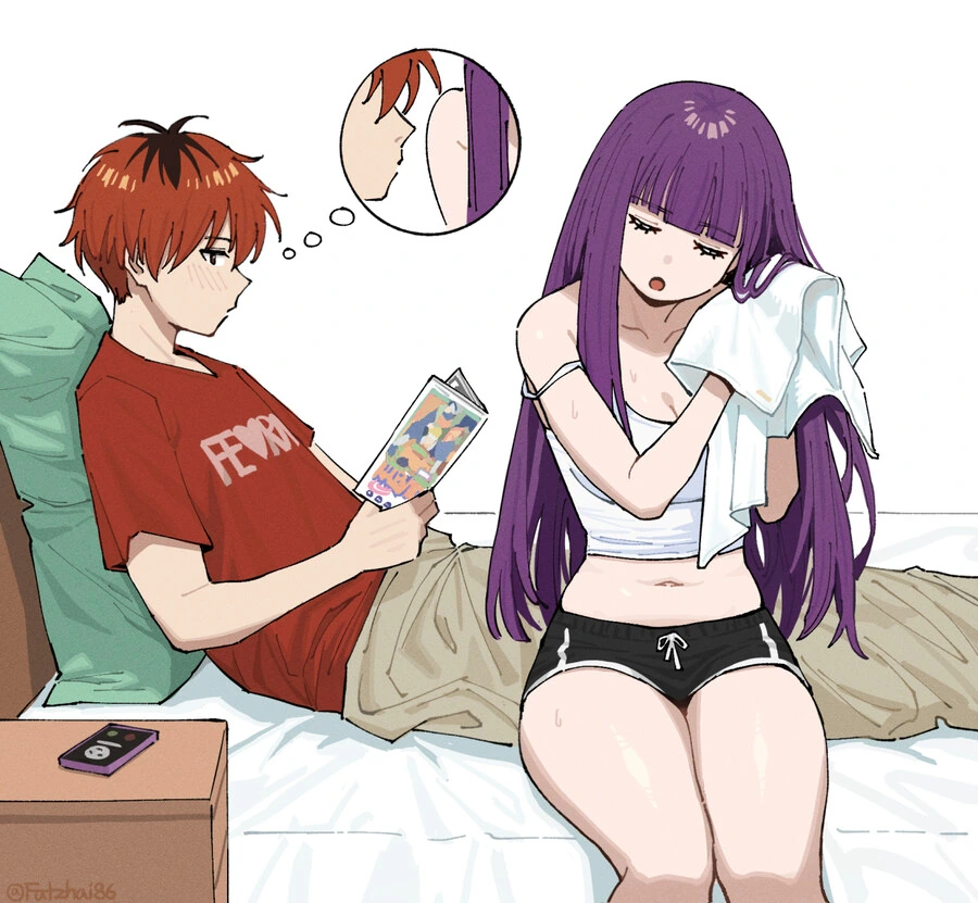장송의 프리렌)슈타르크에게 졸라대는 페른 - 이미지 2