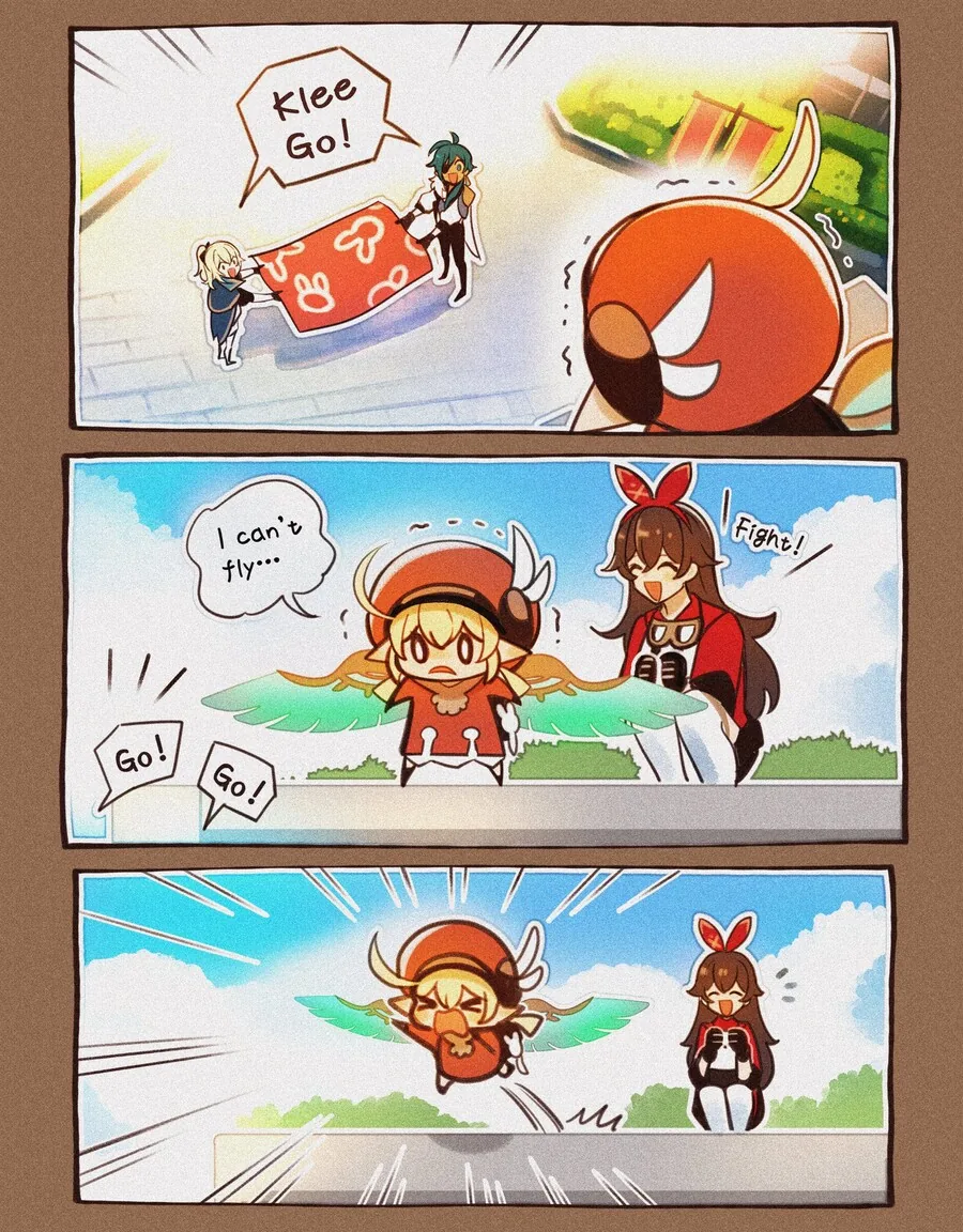 원신) 클레의 비행연습