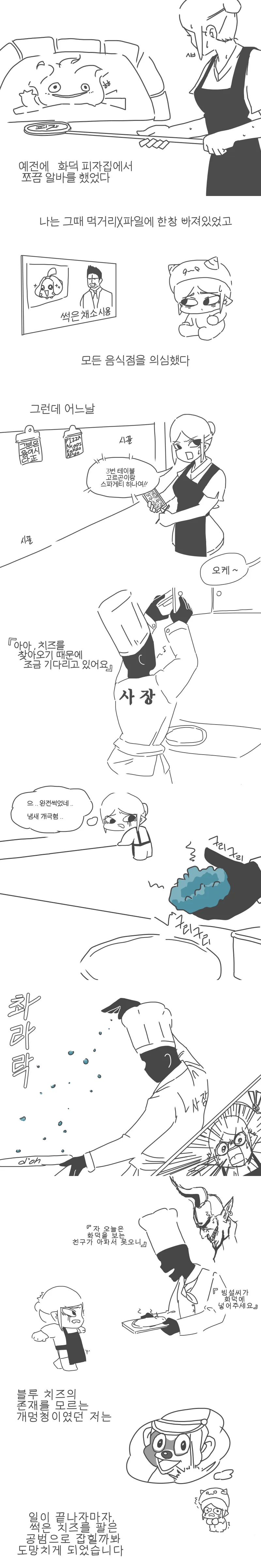 피자집 알바했던 썰.manhwa