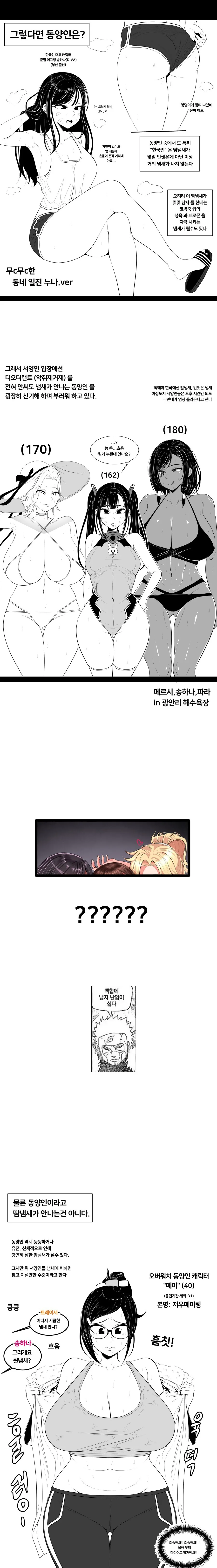 육덕 서양녀에 대한 환상이 깨져버린 만화 - 이미지 2