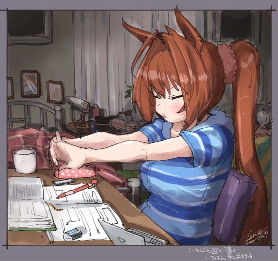 [말딸] 공부중인 다이와 스칼렛.manga