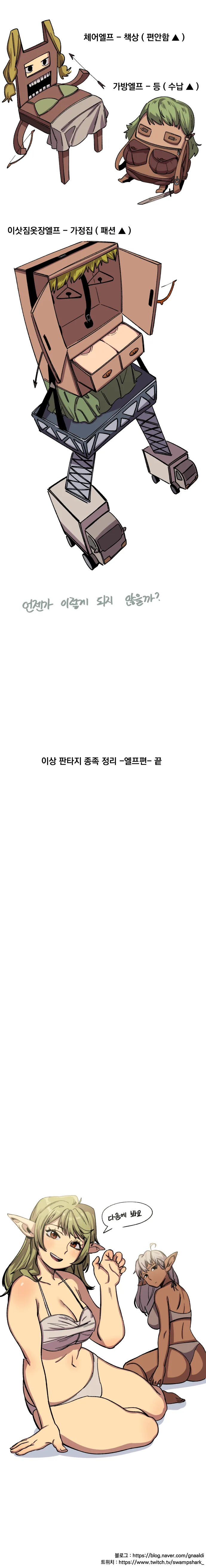 판타지종족 정리하는 만화 - 엘프편 - 이미지 4
