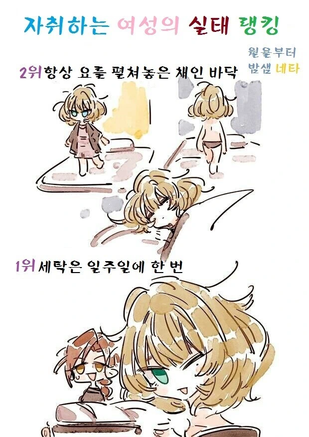 자취하는 여/남성의 실태 만화 - 이미지 4