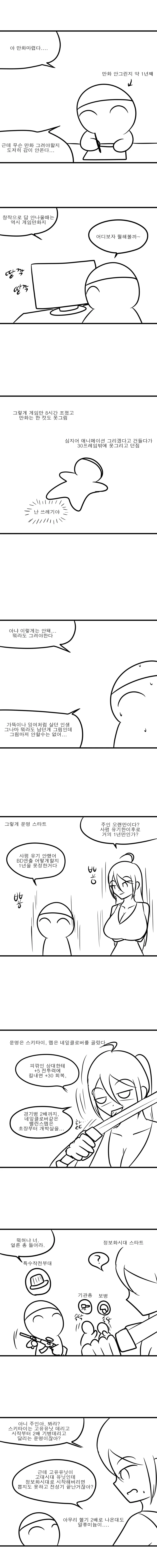 문명 6 하는 만화 - 타이탄 데스편 (스압)