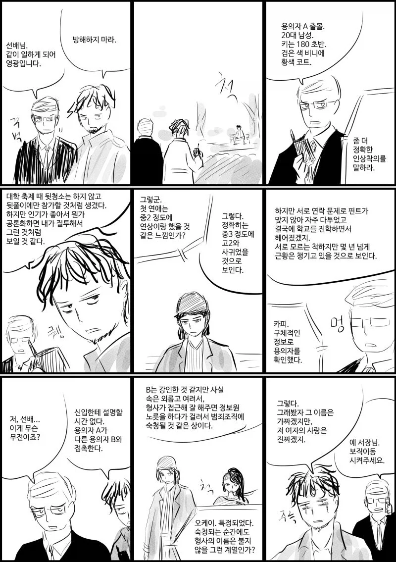인상착의에 집착하는 베테랑 형사.manhwa