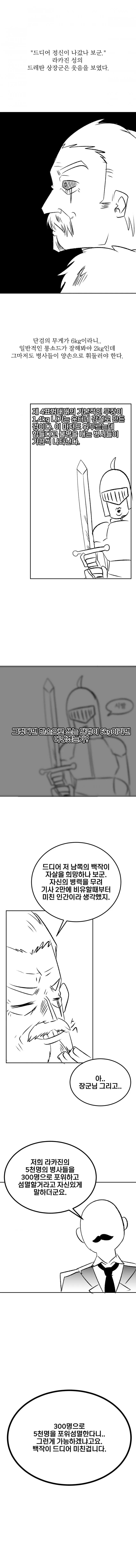 적군이 병사들에게 6kg 단검을 보급하고 있다고?"