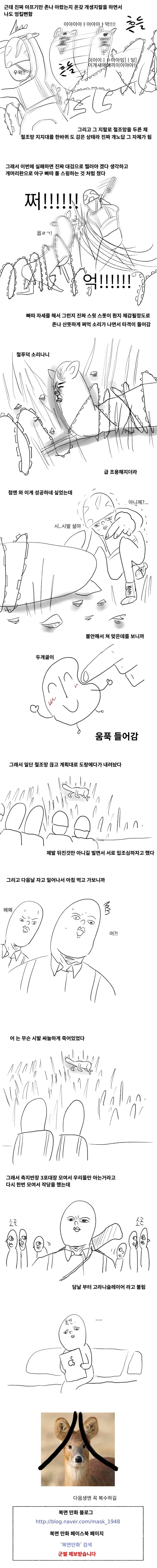 개머리판으로 고라니 죽인 썰.manhwa - 이미지 3