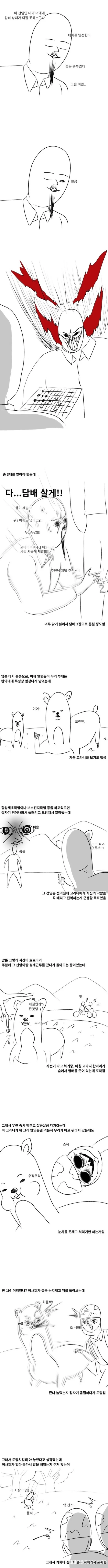 딱밤으로 고라니 죽인 선임.manhwa - 이미지 2