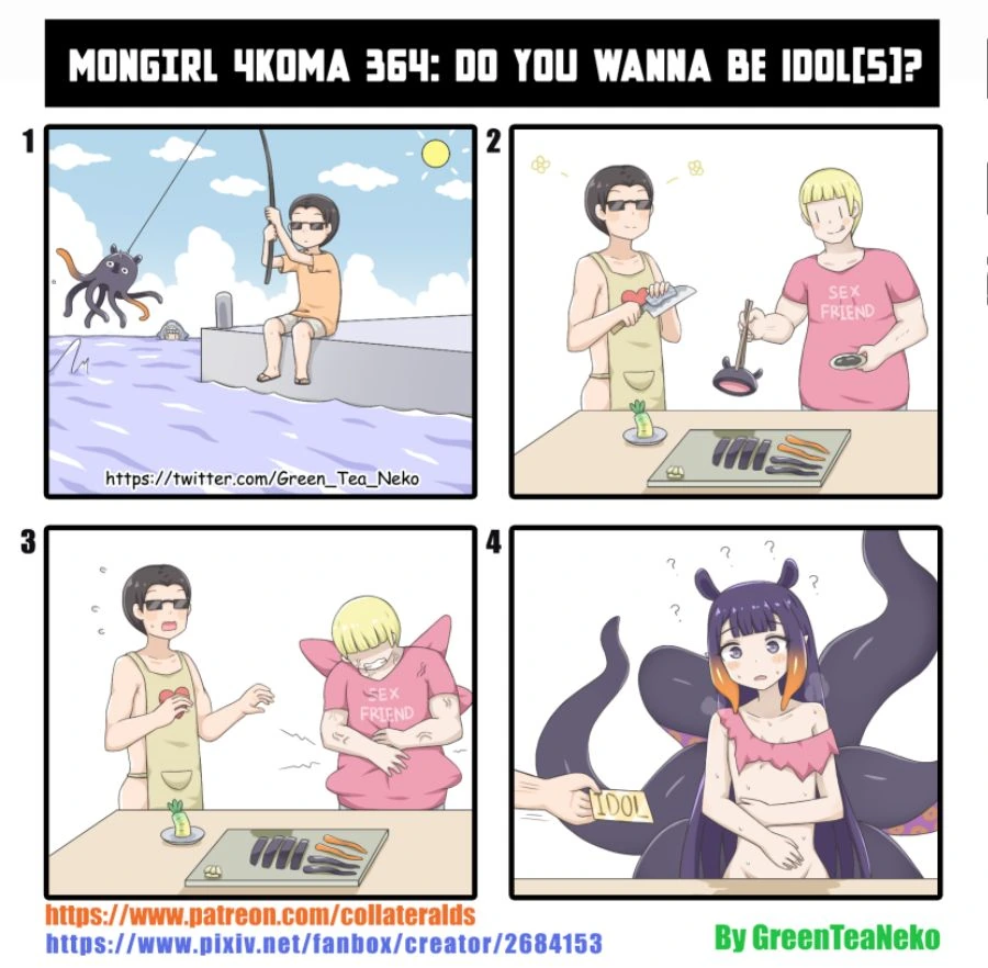 일본산 해산물을 함부로 먹으면 벌어지는 일.manga