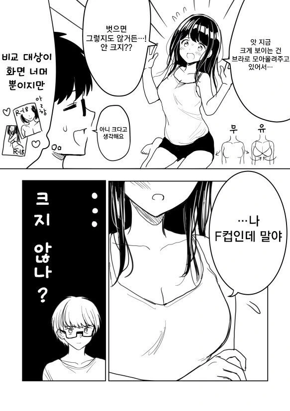 ㄱㅅ이 작아 고민인 여자친구.manhwa - 이미지 2