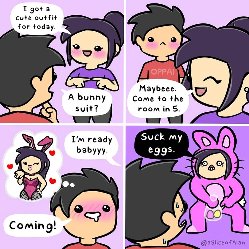 여친이 바니걸 복장 해주는.manhwa