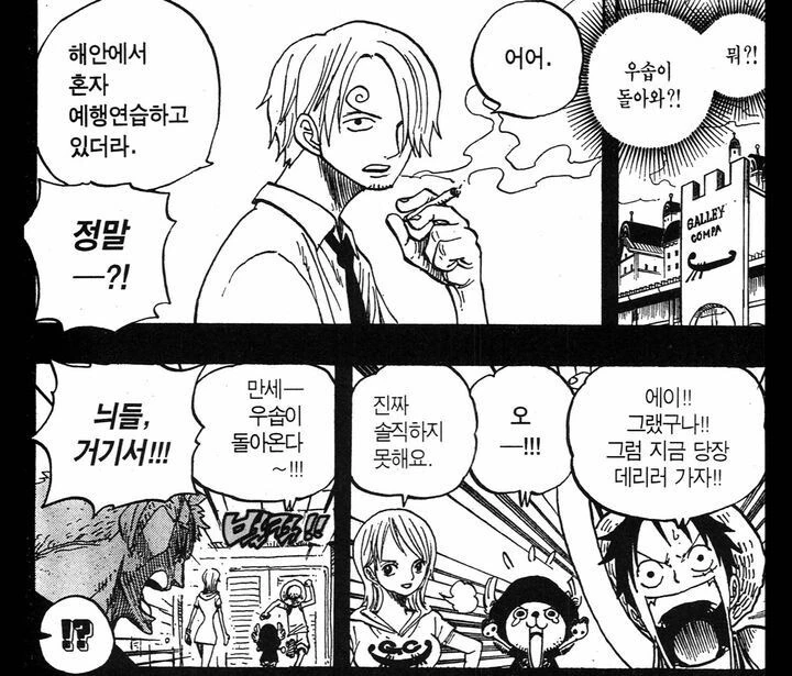 원피스) 루피를 순식간에 이성적으로 바꾸는 단어.manga - 이미지 6