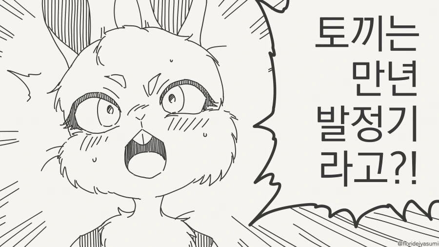 토끼는 만년 ㅂㅈ기 만화